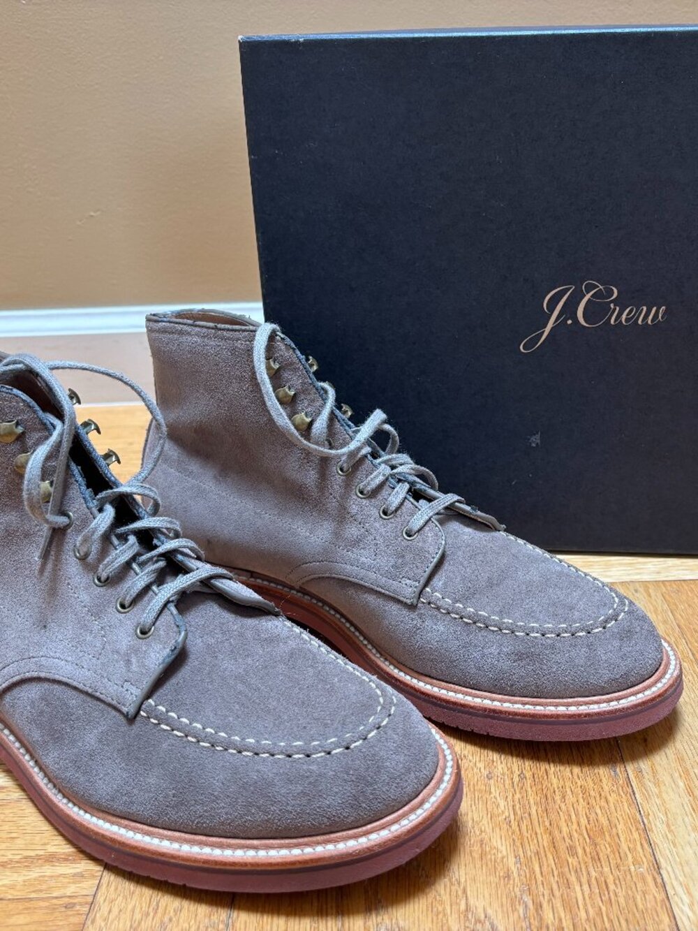 J.Crew Kenton Suede Pacer Mens Boots in Boulder Size 10